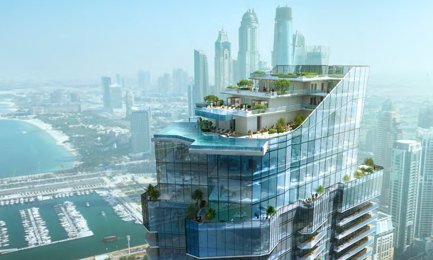 Off-plan residential tower under development near Downtown Dubai