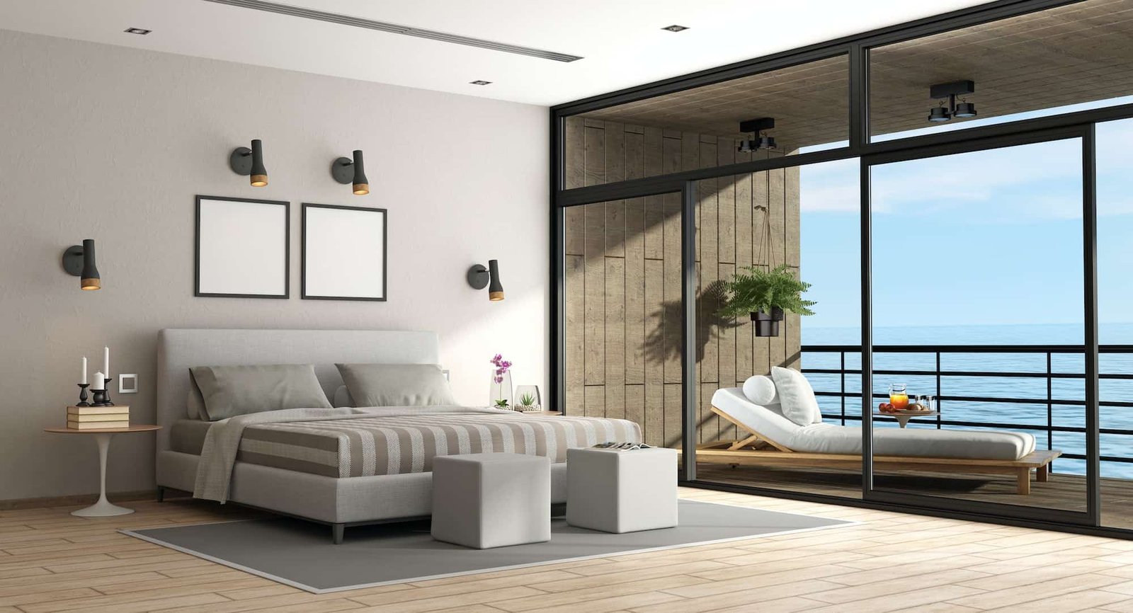 Master bedroom in a UAE residence