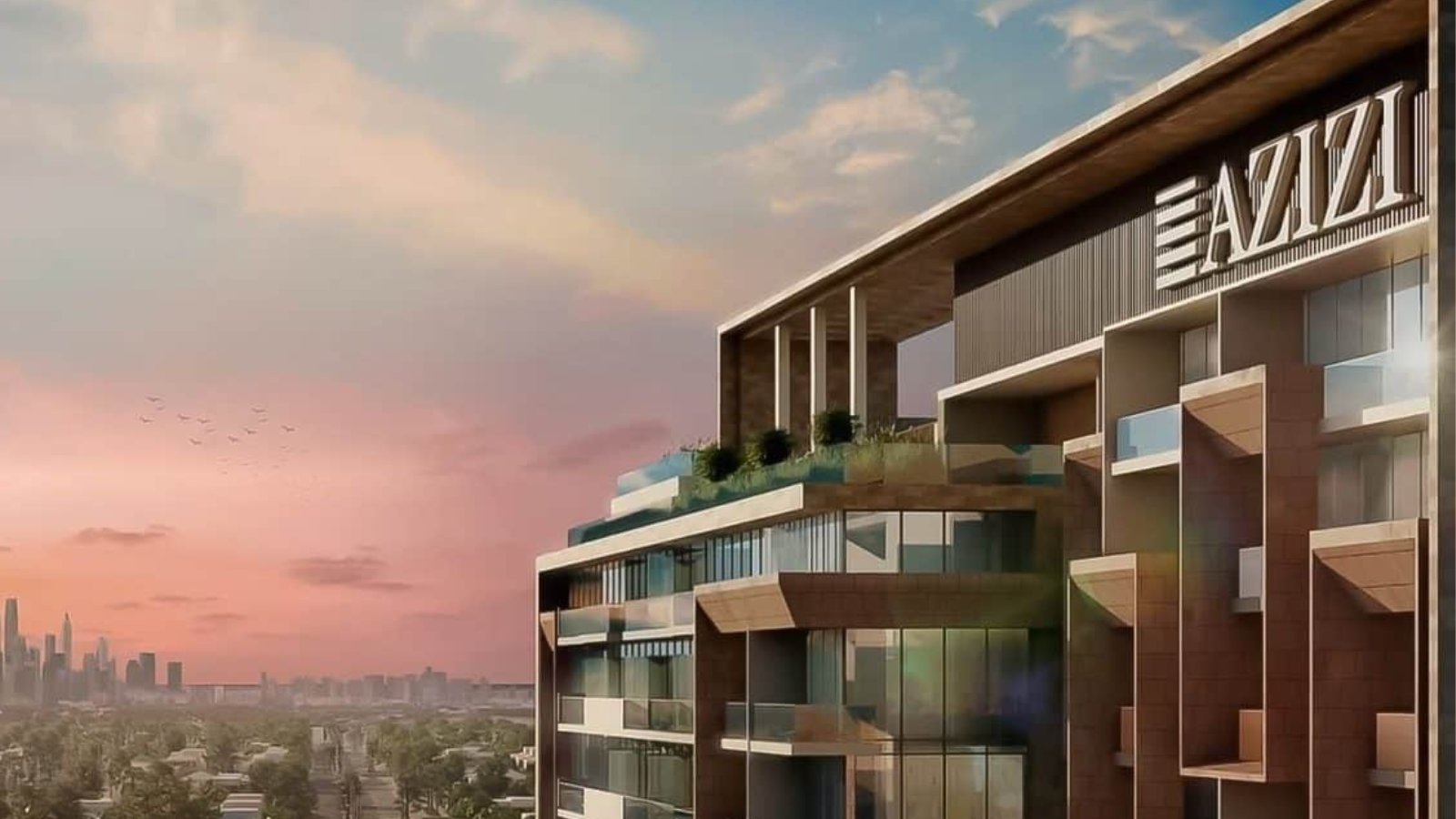 Mixed-use building with ground-floor retail units in Dubai