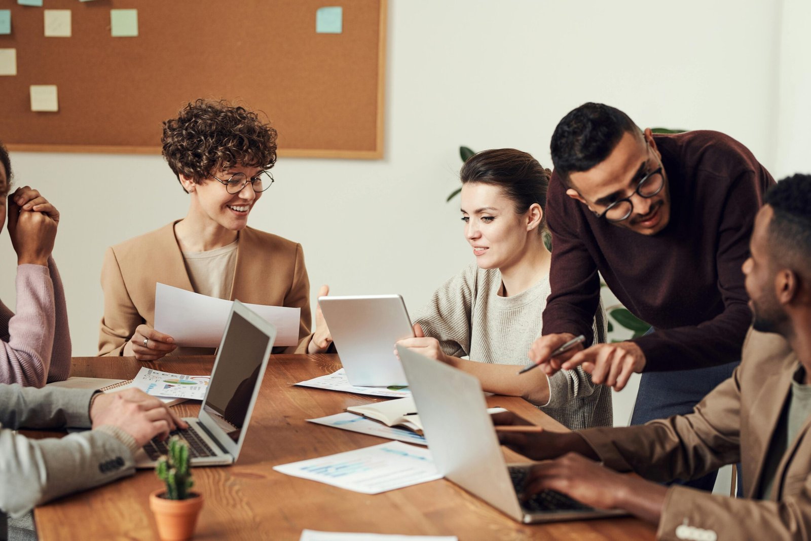 Property consultants in a meeting